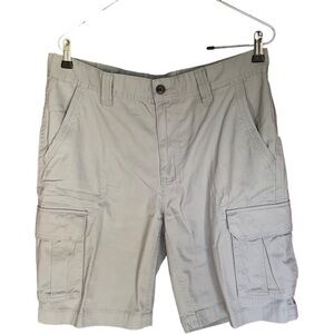 MENS CARGO SHORTS LIGHT GRAY SIZE 34 NWT
